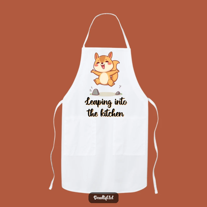 Funny Kawaii Squirrel Cooking Apron, A Whimsical Kitchen Gift